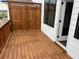 Spacious wooden deck, perfect for outdoor relaxation and entertaining at 623 Silva St # 130, Cumming, GA 30040