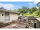 Outdoor deck with wooded backyard at 8600 Andy Mountain Ct, Villa Rica, GA 30180