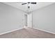 Bedroom with ceiling fan and neutral carpet at 4315 Summit Heights Dr, Snellville, GA 30039