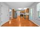 Functional kitchen featuring warm wood cabinets, modern appliances, and plenty of counter space at 4315 Summit Heights Dr, Snellville, GA 30039