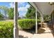 Cozy front porch view showcasing seating, landscaping, and a glimpse of the neighborhood at 4315 Summit Heights Dr, Snellville, GA 30039