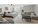 This bonus room provides many options, including a bedroom, seating area, and office space at 5388 Frazer Rd, Buford, GA 30518