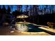 Pool with a slide, diving board, and water fountain feature is surrounded by a brick patio at 114 Hardwood Ln, Canton, GA 30115