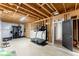 Spacious unfinished basement with exercise equipment and lots of potential at 125 Whitman Grv, Fayetteville, GA 30215