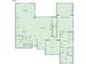 A floor plan of the second floor, showing kitchen, living room, dining room, primary bedroom and office layout at 125 Whitman Grv, Fayetteville, GA 30215