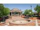 Beautiful outdoor area with brick benches and a decorative fountain is set in brick pavers at 113 Chestnut Trce # 8, Hapeville, GA 30354
