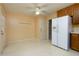 Bright eat-in kitchen with oak cabinets and stainless steel refrigerator and freezer at 67 Red Top Cir, Emerson, GA 30137
