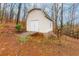 Storage shed in the backyard of the property at 67 Red Top Cir, Emerson, GA 30137