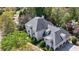 Aerial view showcasing the property's elegant rooflines and meticulously maintained landscaping at 2005 Westbourne Way, Alpharetta, GA 30022