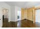 A unique bedroom features a custom climbing wall and hardwood floors at 2005 Westbourne Way, Alpharetta, GA 30022