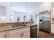 Bright kitchen with stainless steel appliances, granite countertops, and white cabinetry offers ample storage at 2005 Westbourne Way, Alpharetta, GA 30022