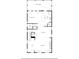 Detailed floor plan showcasing the layout of the home's first level, including the kitchen, living room, and dining area at 561 S Club Dr, Woodstock, GA 30188