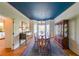 Dining room with hardwood floors, a chandelier, and a china cabinet at 1201 Lake Washington Dr, Lawrenceville, GA 30043