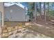 View of backyard featuring patio with furniture and trees at 2983 Bancroft Nw Gln, Kennesaw, GA 30144