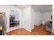 View of the dining room from the kitchen highlighting the flow and access between the spaces at 313 Hidden Creek Lane, Canton, GA 30114