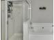 Well-lit bathroom with a shower and a soaking tub ready for relaxation at 3826 Dandridge Way, Duluth, GA 30096