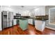 Stylish kitchen with stainless steel appliances and a center island at 100 Oakwind Pkwy, Canton, GA 30114