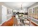 Eat-in kitchen with stainless steel appliances, granite countertops, and views of the deck at 100 Oakwind Pkwy, Canton, GA 30114