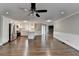 Spacious living area flowing into a modern kitchen, perfect for entertaining at 5155 Rosestone Nw Dr, Lilburn, GA 30047
