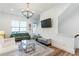 Comfortable living room featuring stylish furniture, ample natural light, and sleek hardwood floors at 4460 Dalston Ne Dr, Atlanta, GA 30342
