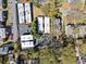 Aerial view of complex with ample parking and neighboring single-Gathering homes at 1355 Euclid Ne Ave # 21B, Atlanta, GA 30307