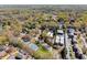 Aerial view showing tennis courts, lush greenery, and the surrounding neighborhood at 1355 Euclid Ne Ave # 21B, Atlanta, GA 30307