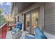 Relax on this balcony with comfortable seating and sliding glass doors, perfect for enjoying outdoor living at 1355 Euclid Ne Ave # 21B, Atlanta, GA 30307
