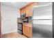 Modern kitchen with stainless steel appliances, granite countertops, and ample cabinet space for storage at 375 Ralph Mcgill Ne Blvd # 502, Atlanta, GA 30312