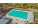 Aerial view of a large pool surrounded by lounge chairs and lush greenery, ideal for relaxation and recreation at 375 Ralph Mcgill Ne Blvd # 502, Atlanta, GA 30312