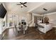 Kitchen with a dining area, a kitchen island with bar seating, and stainless steel appliances at 3720 River Mansion Dr, Peachtree Corners, GA 30096