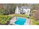 Enjoy this fenced backyard with an in-ground pool, perfect for relaxing or entertaining guests at 1260 Centenary Rdg, Snellville, GA 30078