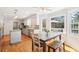 Open-concept kitchen and breakfast nook with a deck for outdoor dining at 1260 Centenary Rdg, Snellville, GA 30078