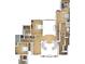 Second floor plan showcasing the layout of bedrooms, bathrooms, and dual staircases at 3209 Carmichael Nw Pl, Duluth, GA 30097