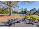 Inviting community space with seating around a fire pit offers a cozy spot for outdoor gatherings at 5265 Cole Creek Ln, Cumming, GA 30040