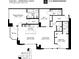 Brookwood floor plan with two bedrooms, three baths, and balcony at 1820 Peachtree Nw St # 608, Atlanta, GA 30309