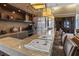 Modern kitchen with a large island, stainless steel appliances, and stylish finishes at 1820 Peachtree Nw St # 608, Atlanta, GA 30309