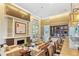 Upscale community lounge with modern fireplace, comfortable seating and bar area at 1820 Peachtree Nw St # 608, Atlanta, GA 30309