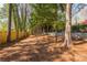 Large backyard with mature trees and privacy fence and expansive yard, perfect for outdoor activities and relaxation at 2461 Oak Grove Ne Ests, Atlanta, GA 30345