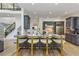 Gourmet kitchen with island seating, stainless steel appliances, and modern cabinets at 2461 Oak Grove Ne Ests, Atlanta, GA 30345