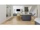 Open kitchen with breakfast bar and direct sight lines into the living area at 2461 Oak Grove Ne Ests, Atlanta, GA 30345