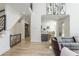 Open floor plan showcasing living room flowing into the dining area and kitchen at 2461 Oak Grove Ne Ests, Atlanta, GA 30345