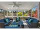 Cozy screened porch with comfortable seating and views of the surrounding greenery at 2461 Oak Grove Ne Ests, Atlanta, GA 30345