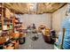 Unfinished basement featuring carpeted floor, utilities, and storage solutions, presenting potential for customization at 57 Sorghum Ct, Dallas, GA 30157