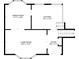 Floor plan illustrating the layout of the Dining Room, Kitchen, Living Room and Foyer at 3347 Stonecrest Ct, Atlanta, GA 30341