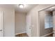 Welcoming foyer with clean lines and stylish flooring, leading to the home's interior at 3868 Prentiss Dr, Decatur, GA 30034