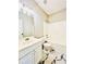 The bathroom has a vanity, toilet, and shower-tub combination with modern fixtures at 4962 Newpark Nw Ln, Acworth, GA 30101