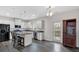 Modern kitchen with stainless steel appliances, granite countertops, and a center island at 822 Pine Way, Dallas, GA 30157