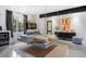 Unique bedroom with a suspended bed, stylish decor, and modern amenities at 5495 Mount Vernon Pkwy, Atlanta, GA 30327