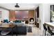 Relaxing living room featuring a plush sectional, media setup, and modern decor at 5495 Mount Vernon Pkwy, Atlanta, GA 30327