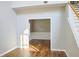 Bright living room with elegant trim and staircase access at 910 Lakeside Ct, Loganville, GA 30052